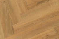 Spectra Luxury Acoustic Rigid Core Click Vinyl Flooring Roasted Peanut Oak Herringbone Built-In Underlay
