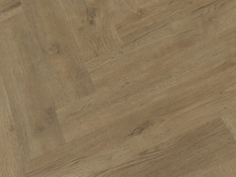Spectra Luxury Gluedown Vinyl Flooring Biscotti Oak Herringbone