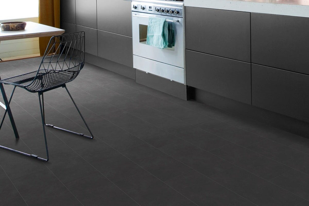 Spectra Luxury Gluedown Vinyl Flooring Limestone Grey Tile