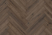 Audacity 12mm Laminate Herringbone Homestead Oak Built-in Underlay