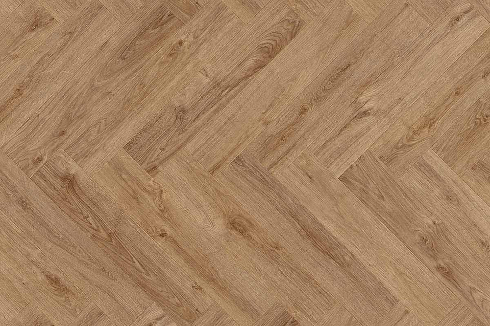 Moduleo LayRed 65837 Herringbone Standford Oak Click Vinyl Flooring Built-in Underlay MODLR49157HB