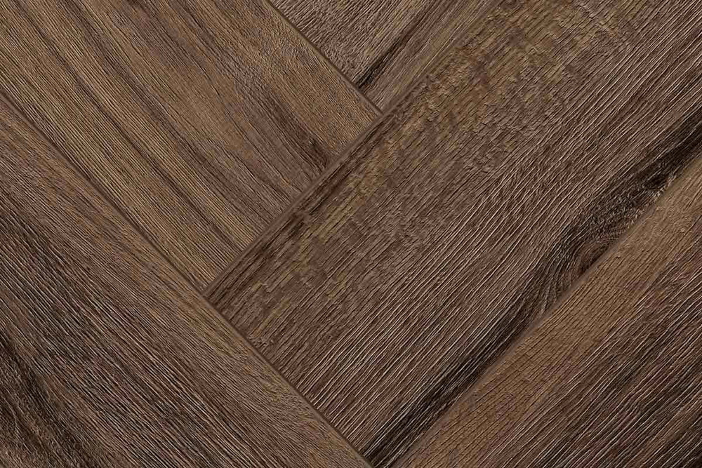 Audacity 12mm Laminate Herringbone Homestead Oak Built-in Underlay