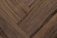 Audacity 12mm Laminate Herringbone Homestead Oak Built-in Underlay