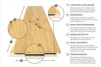 Home Choice Engineered European Nature Oak Flooring 14mm x 180mm Cinnamon Grande Oiled
