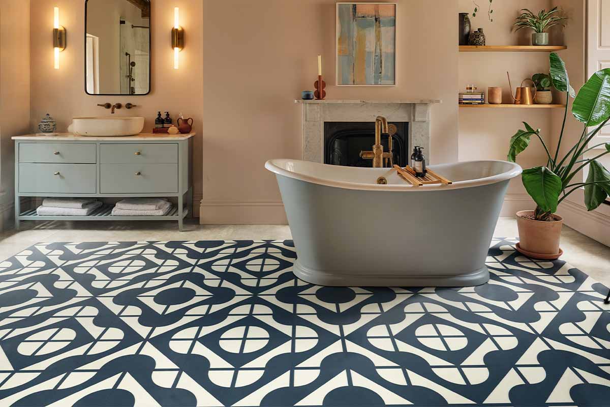 Karndean Knight Tile ST37 Curio Navy Gluedown