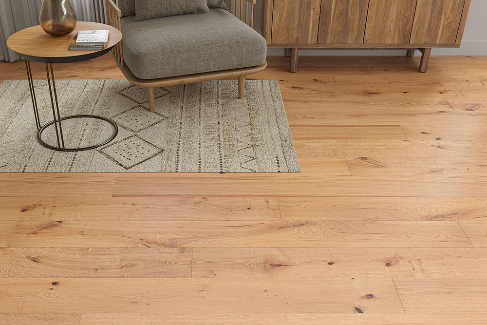 Galleria Engineered Rustic Oak Flooring 20mm x 190mm Jenson Smooth UV Lacquered