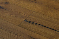 Galleria Professional Distressed Extra Rustic Engineered Oak Flooring 14mm x 190mm Gingerbread Lacquered