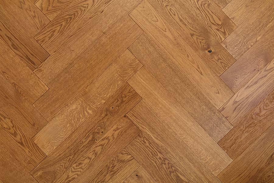 Home Choice Herringbone Engineered European Rustic Oak Flooring 14mm x 130mm Brown Sugar Lacquered
