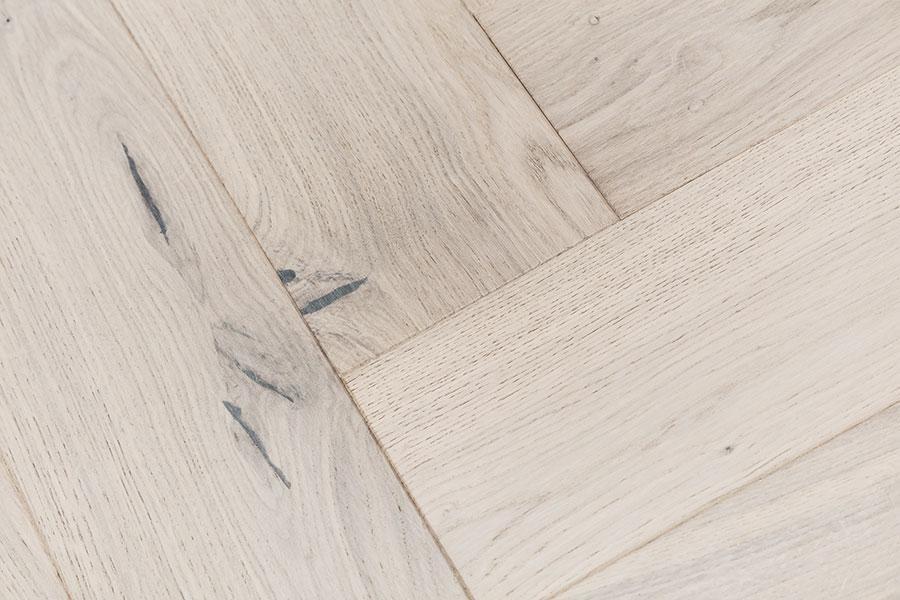 Home Choice Herringbone Engineered European Rustic Oak Flooring 14mm x 130mm Cappuccino Lacquered