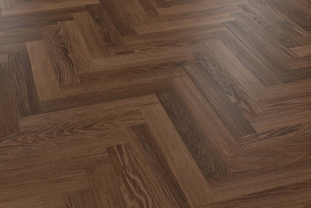 Karndean Knight Tile Nutmeg Limed Oak Gluedown Herringbone SM-KP164