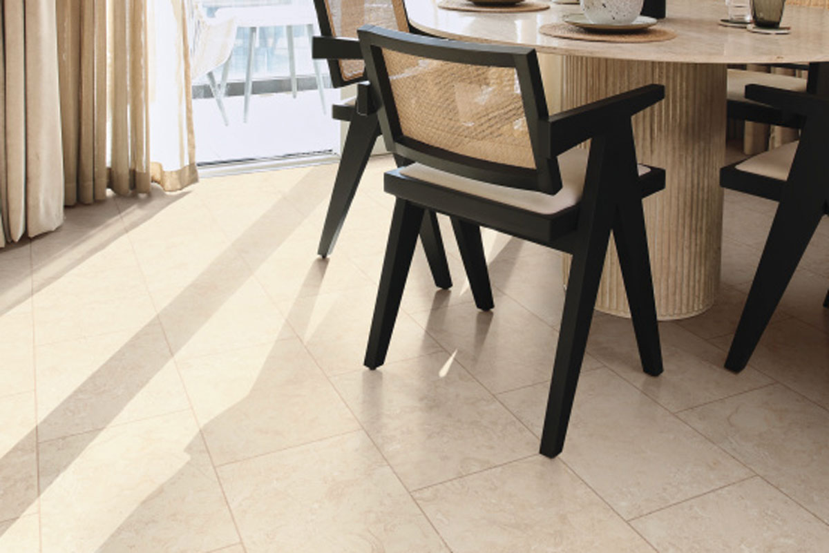 Karndean Knight Tile Natural Limestone Gluedown LVT ST33