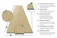 Audacity 12mm Laminate Flooring Light Beige Oak Built-in Underlay