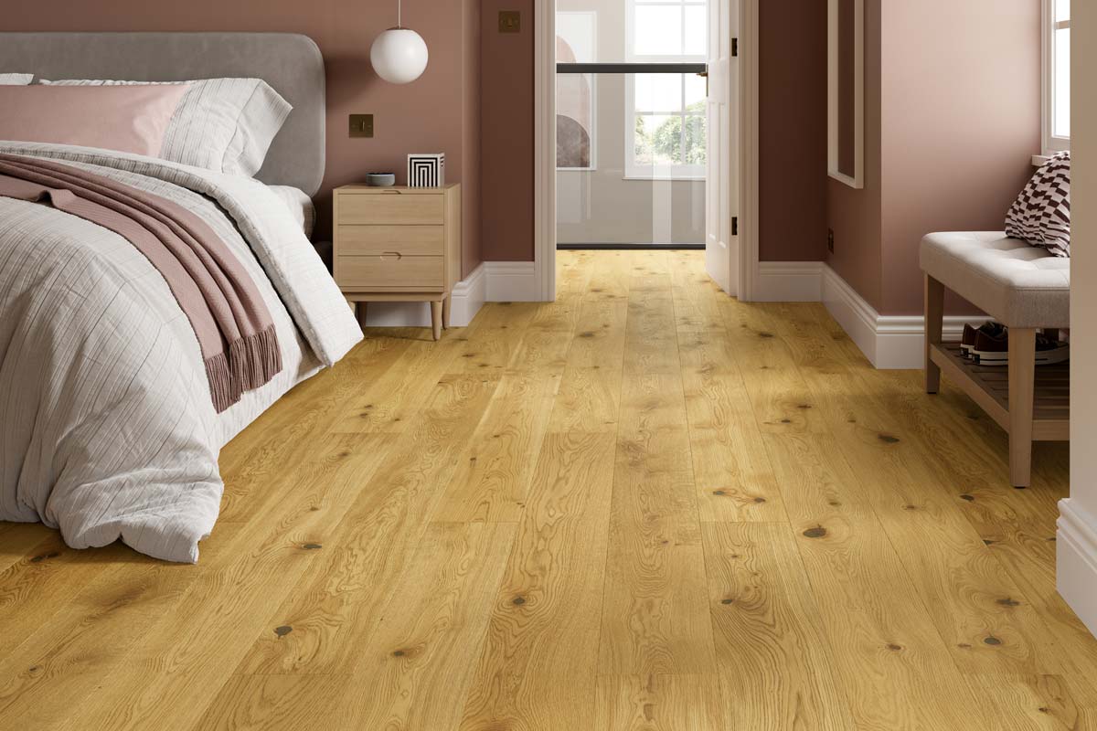 Home Choice Engineered Rustic Oak 14 x 180 Oakvale Brushed Ultra Matt Lacquered