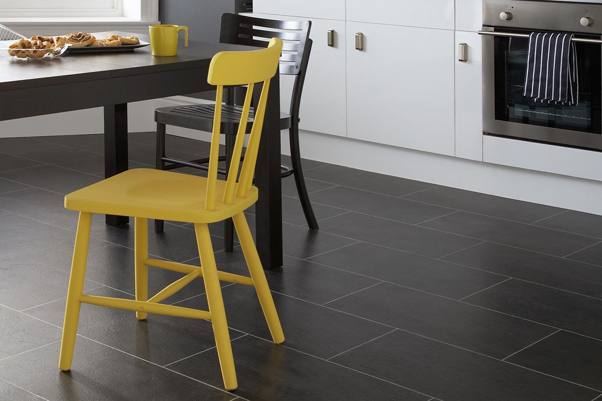 Polyflor Colonia PUR Welsh Raven Slate Gluedown Luxury Vinyl Tile 4535