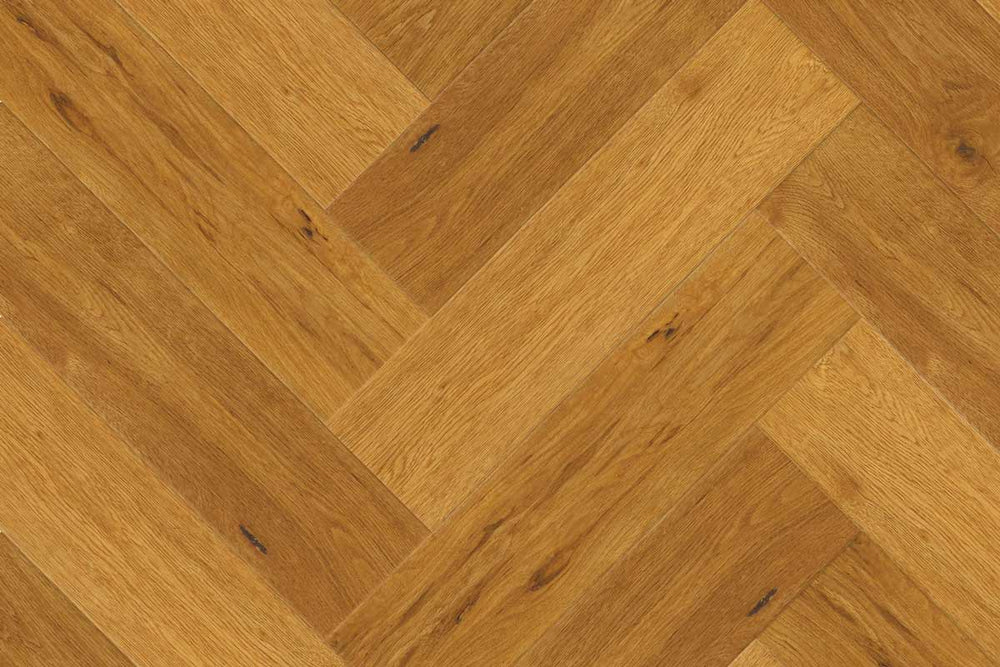Polyflor Expona PUR Saffron Oak Parquet Gluedown LVT 4121
