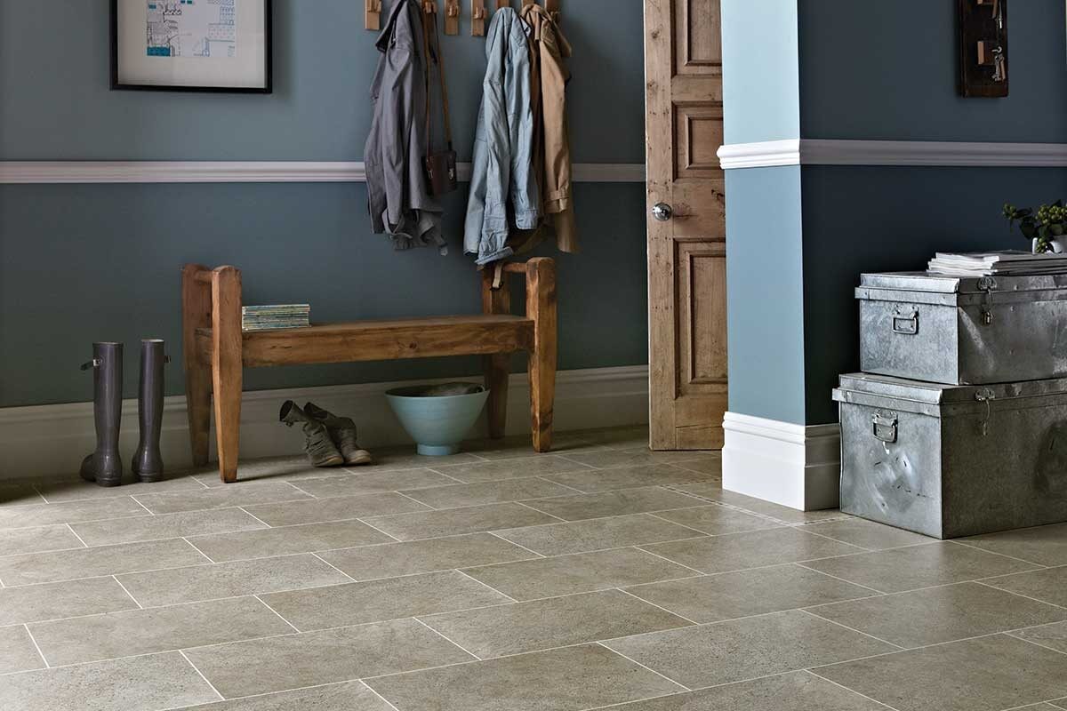 Karndean Knight Tile Portland Stone Gluedown LVT ST13