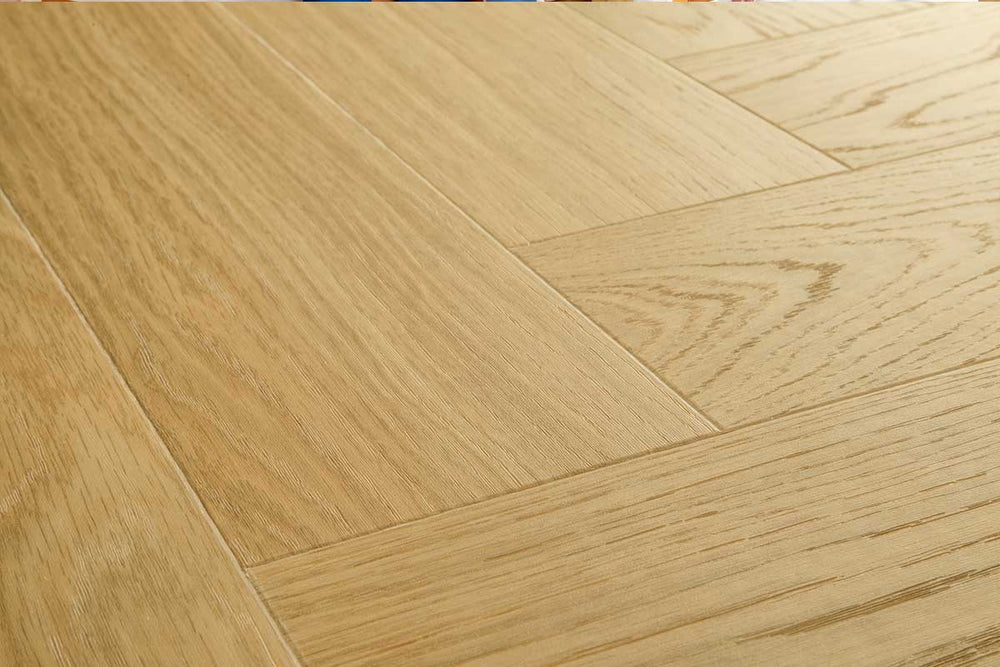 Quick-Step Ciro Pure Oak Honey Herringbone Click Vinyl Built-in Underlay AVHBU40360