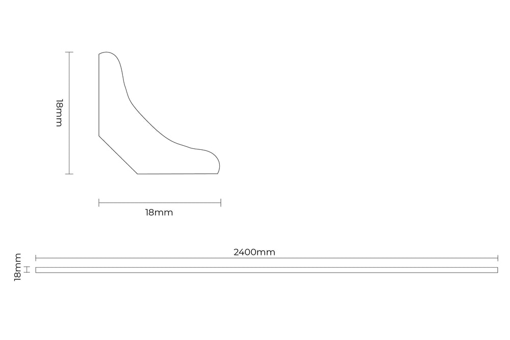 Series Laminate Pure White Scotia
