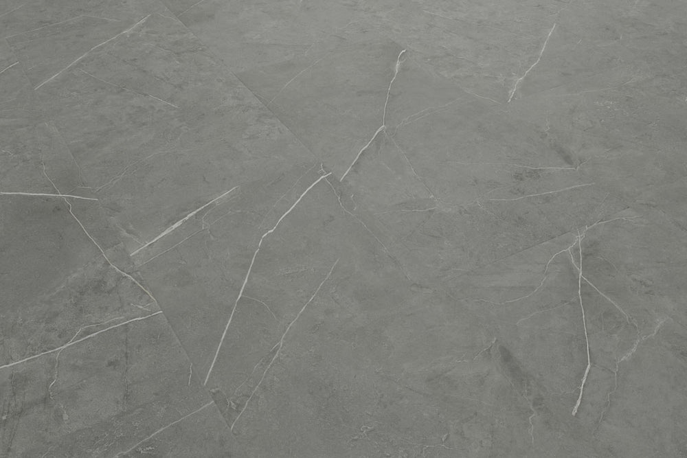 Spectra Luxury Rigid Core Click Vinyl Slate Grey Tile Built-In Underlay