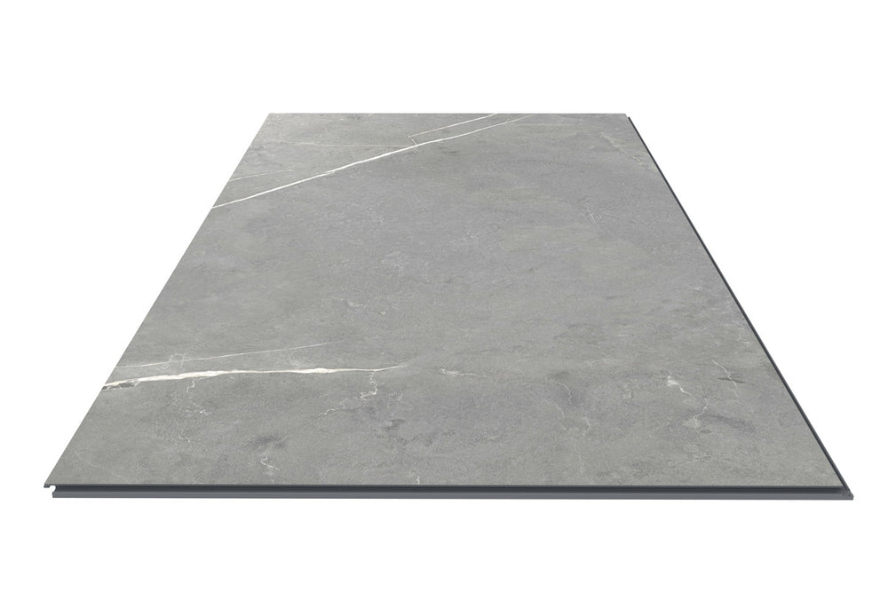 Spectra Luxury Rigid Core Click Vinyl Slate Grey Tile Built-In Underlay