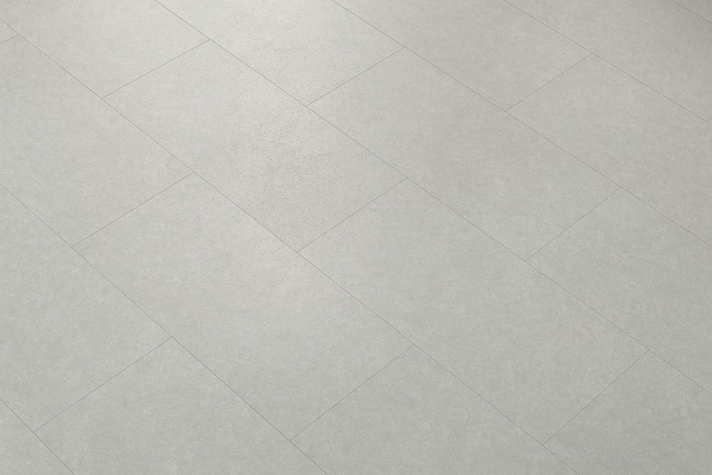 Spectra Luxury Rigid Core Click Vinyl Oyster White Tile Built-in Underlay