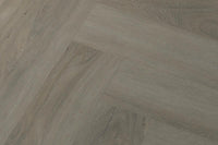 Spectra Luxury Rigid Core Click Vinyl Soft Pebble Grey Herringbone Built-in Underlay