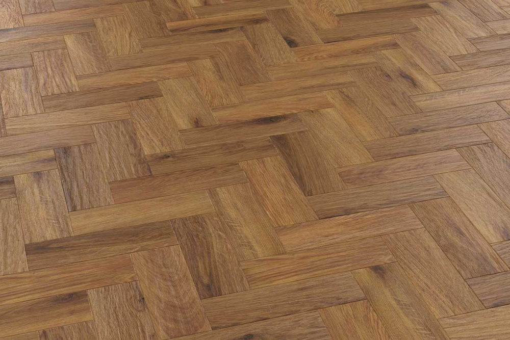 Karndean Art Select Morning Oak Gluedown Herringbone LVT AP06