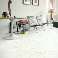 Quick-Step Oro Marble Carrara White Click Luxury Vinyl Tile Built-in Underlay AVSTU40136