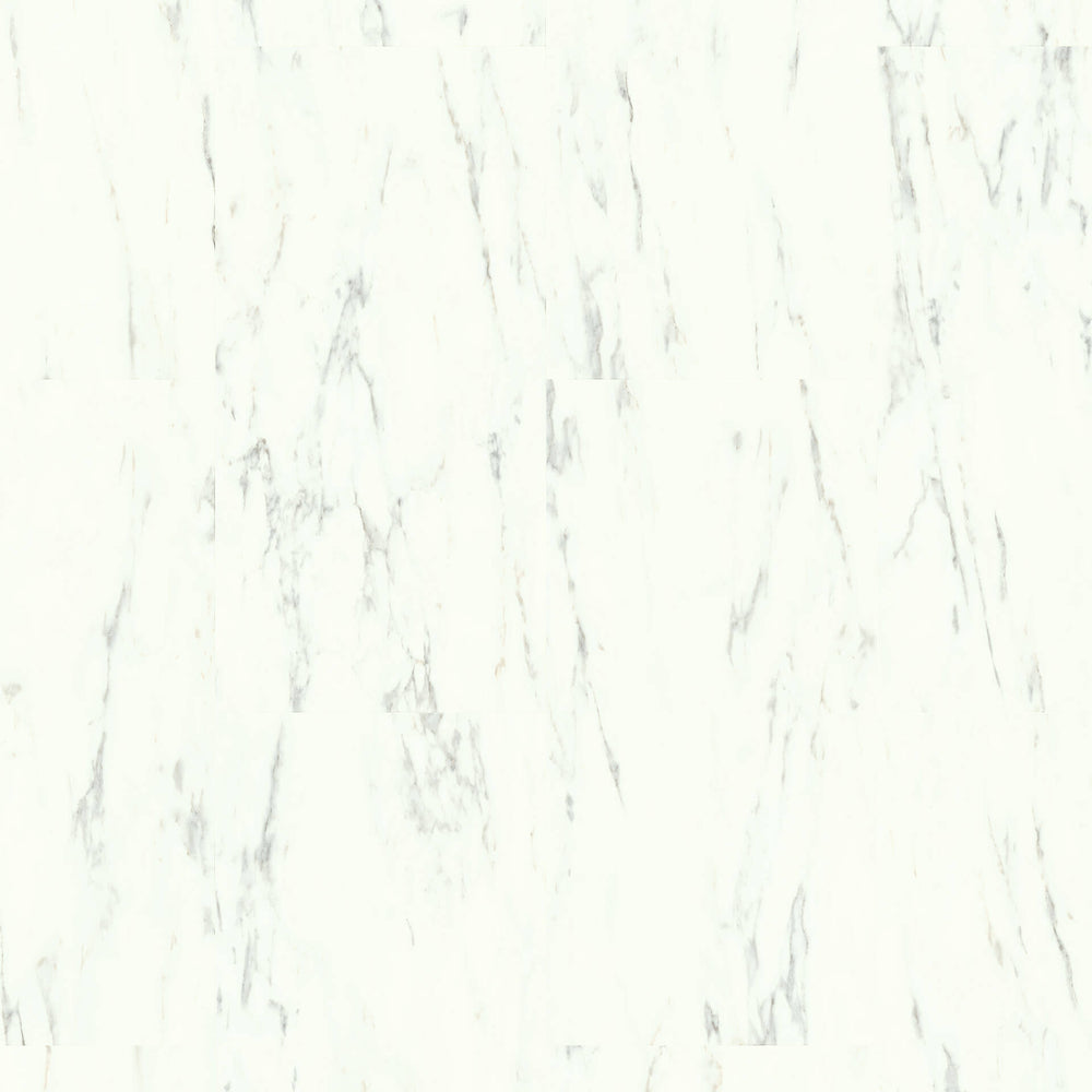 Quick-Step Oro Marble Carrara White Click Luxury Vinyl Tile Built-in Underlay AVSTU40136