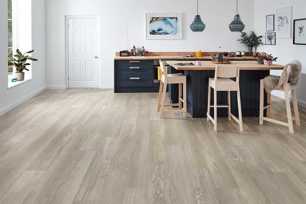 Karndean Knight Tile Grey Limed Oak Gluedown LVT KP138