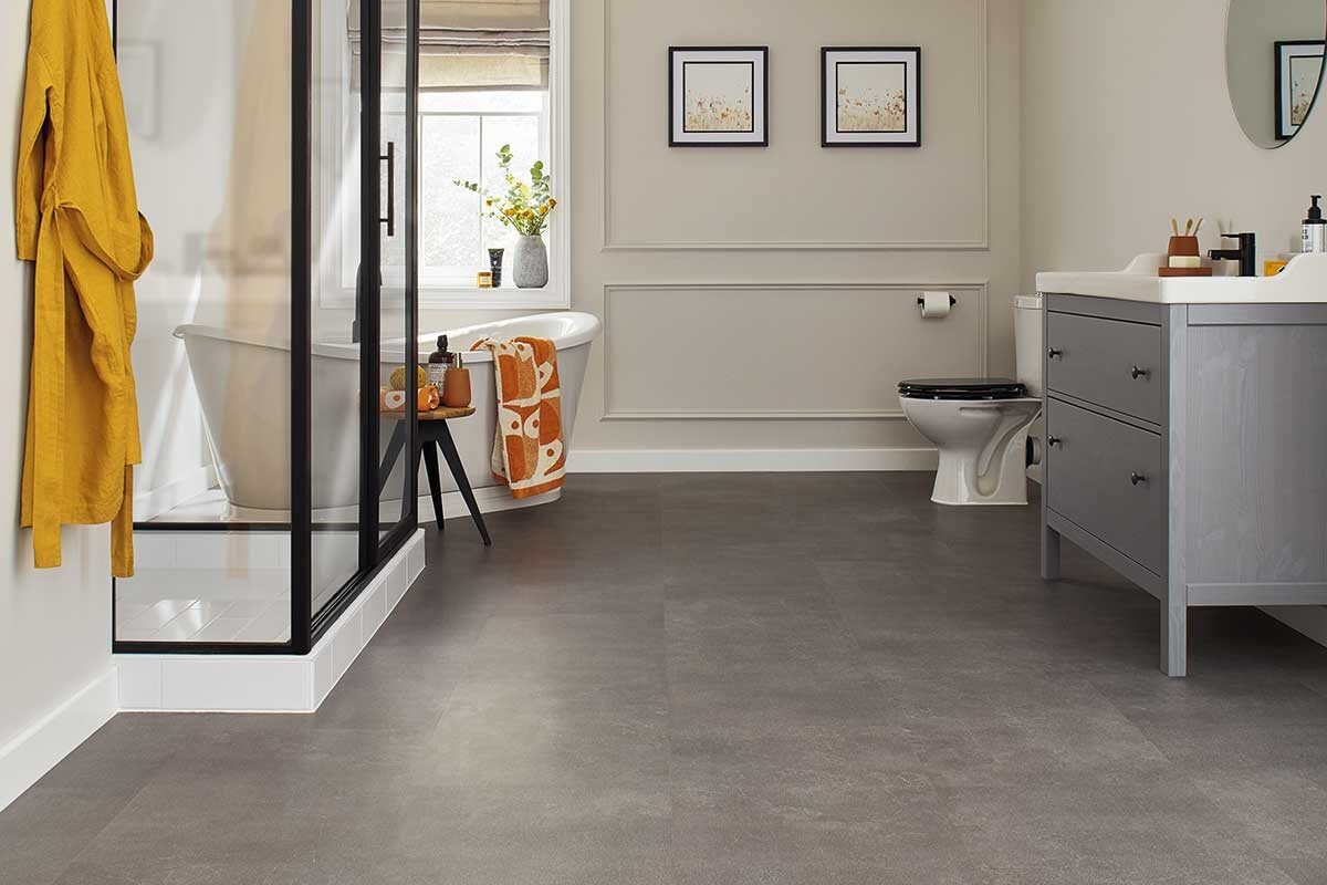 Karndean Van Gogh Urban Grey Rigid Core Luxury Vinyl Tile RKT2402