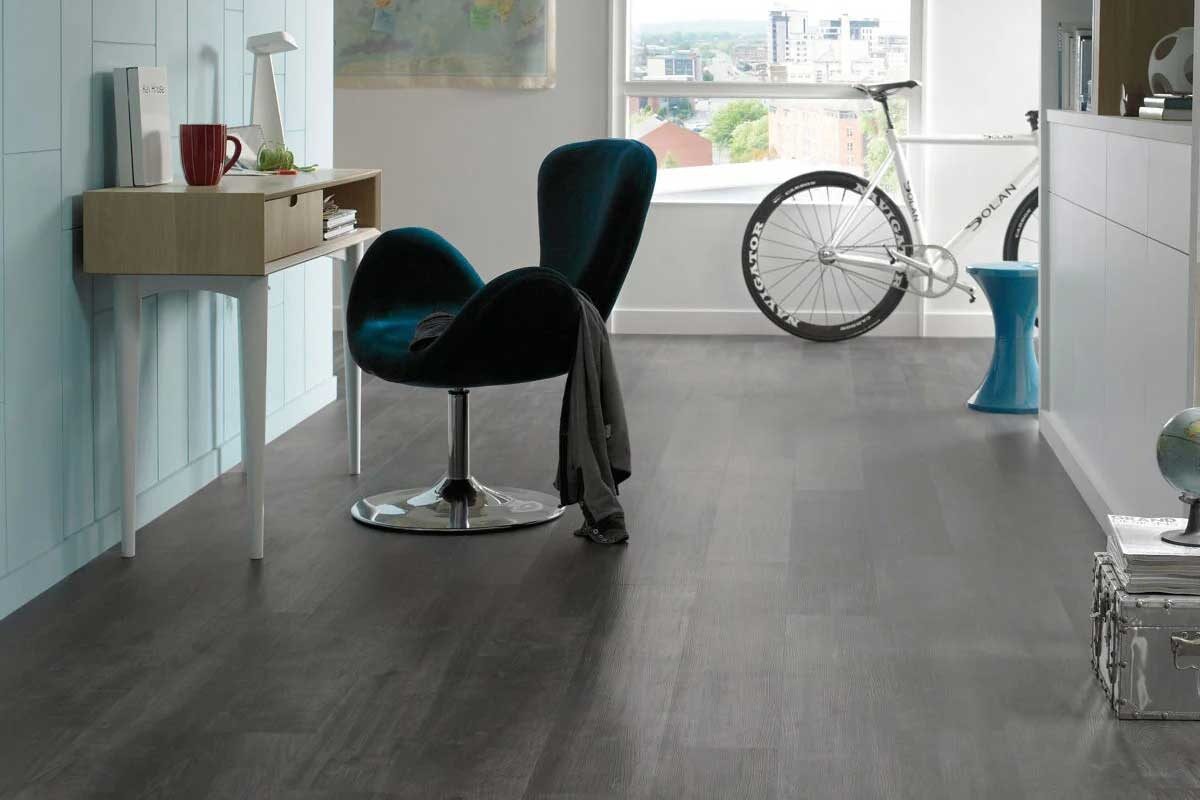 Karndean Van Gogh Ebony Gluedown Luxury Vinyl Tile VGW89T