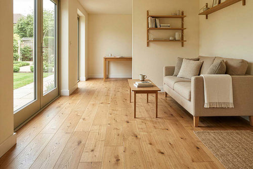Galleria Professional Solid European Rustic Oak Flooring 18mm x 150mm Unfinished
