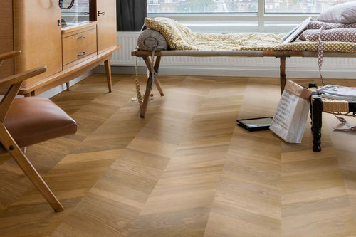 Quick-Step Intenso Traditional Oak Chevron Engineered Wood Flooring
