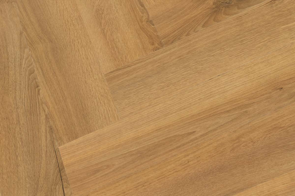 Spectra Luxury Gluedown Vinyl Flooring Toasted Almond Oak Herringbone