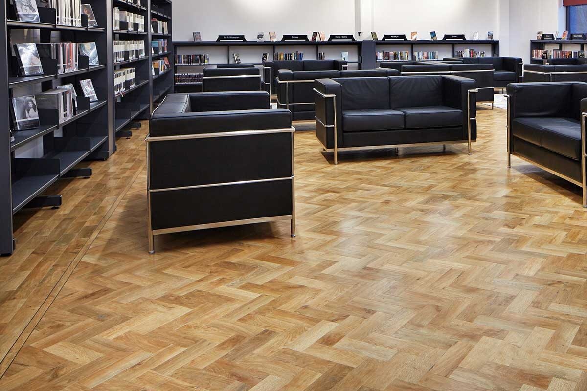Karndean Art Select Spring Oak Gluedown Herringbone LVT