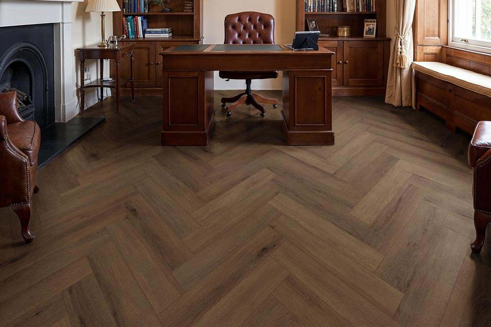 Audacity Vienna Herringbone Rigid Core Click Luxury Vinyl Flooring