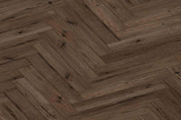 Audacity 12mm Laminate Herringbone Homestead Oak Built-in Underlay