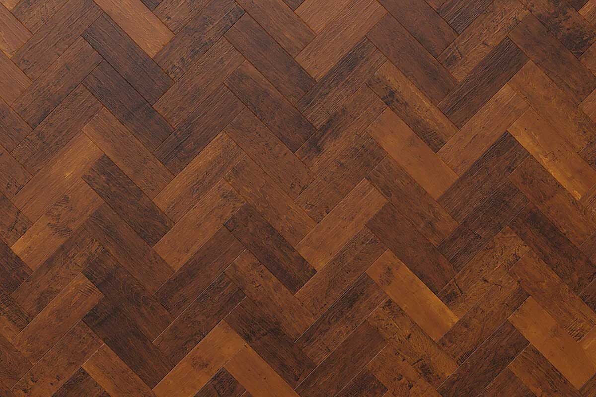 Karndean Art Select Spanish Cherry Gluedown Herringbone LVT
