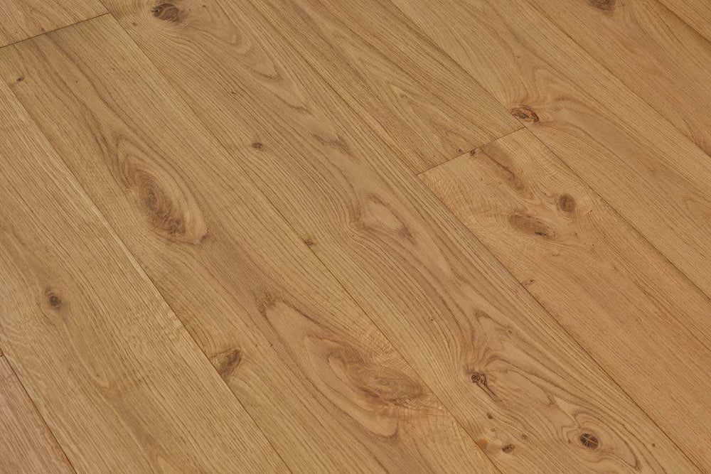 Galleria Professional Engineered Rustic Oak Flooring 20mm x 190mm Brushed & UV Lacquered