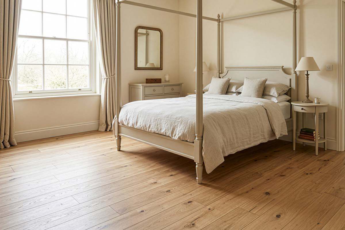Galleria Professional Solid European Rustic Oak Flooring 18mm x 150mm Unfinished