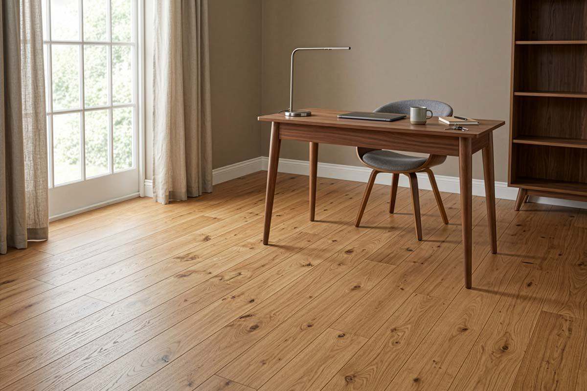 Galleria Professional Engineered Rustic Oak Flooring 20mm x 190mm Brushed & UV Lacquered