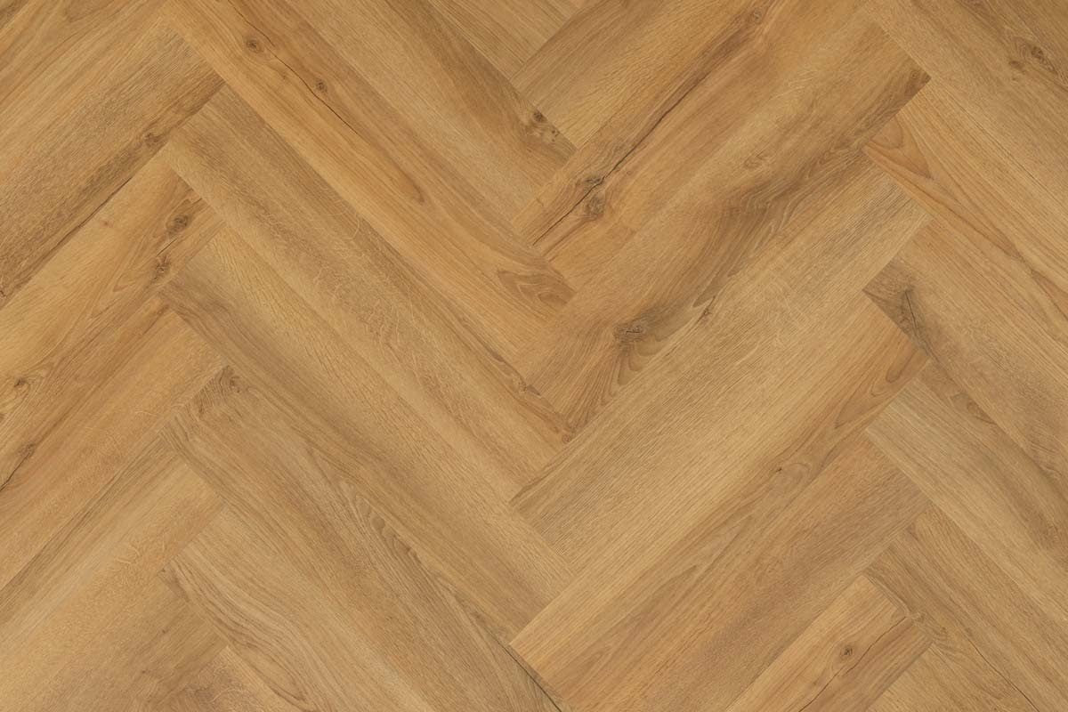 Spectra Luxury Gluedown Vinyl Flooring Toasted Almond Oak Herringbone