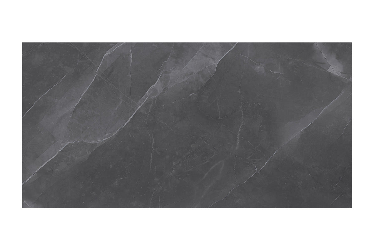 Kosmo Marble Dark Grey Polished Porcelain  Tile