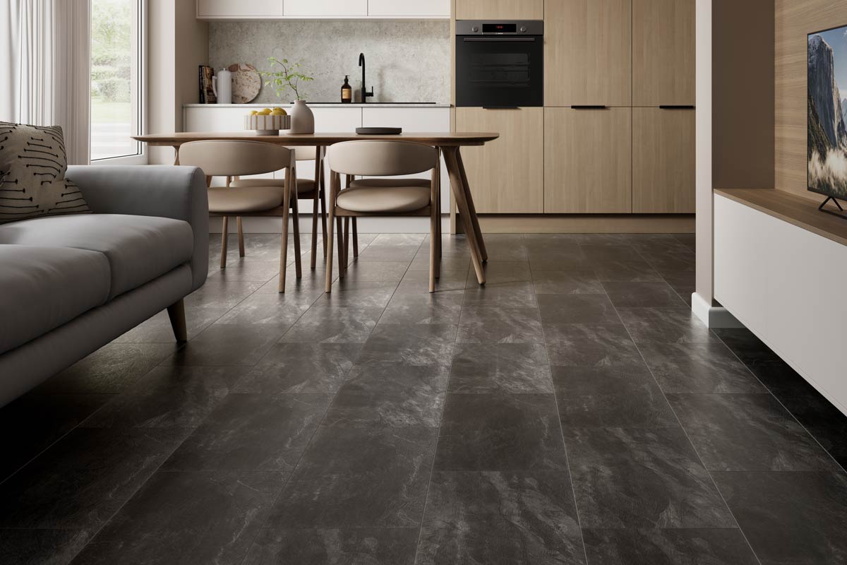 Aqualock 8mm Laminate Tile Midnight Black 8ORK389XLPP