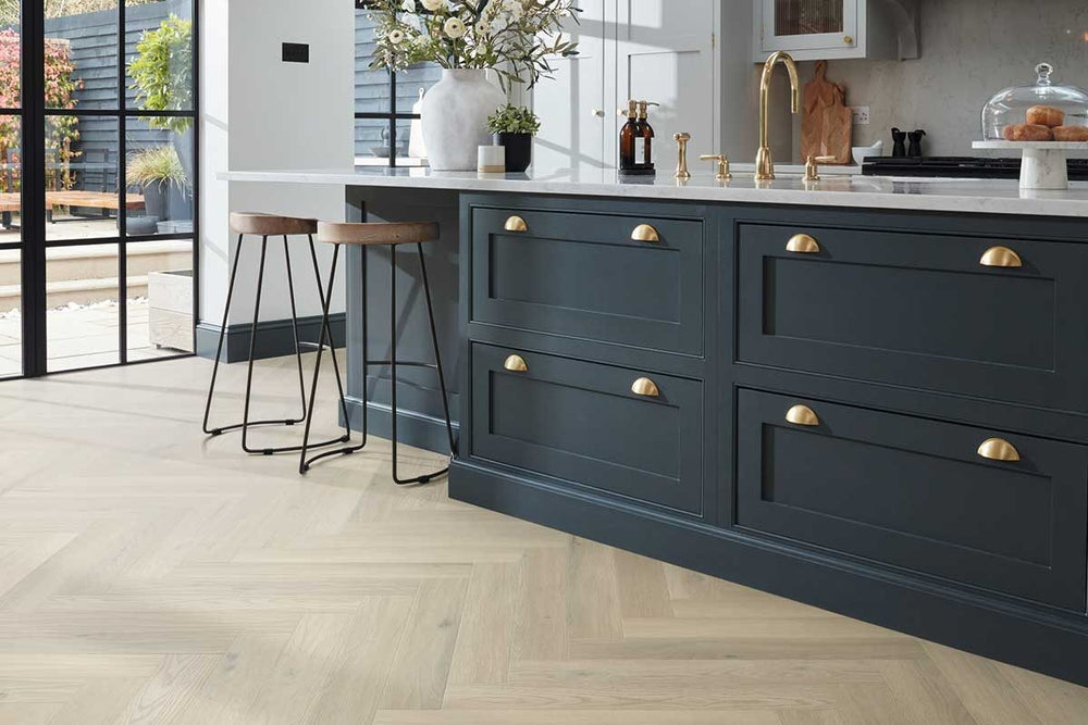 Karndean Art Select Basque Oak Gluedown Herringbone Luxury Vinyl SM-RL26