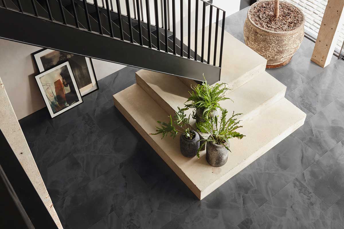 Karndean Art Select Black Onyx Gluedown Luxury Vinyl Tile LM34