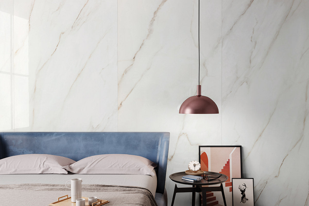 Emperador Marble White Matt Porcelain  Tile