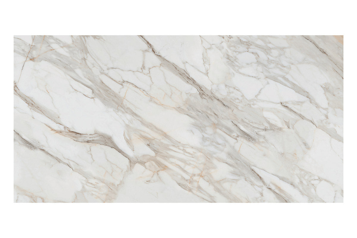 Emperador Gold Marble White Matt Porcelain Tile