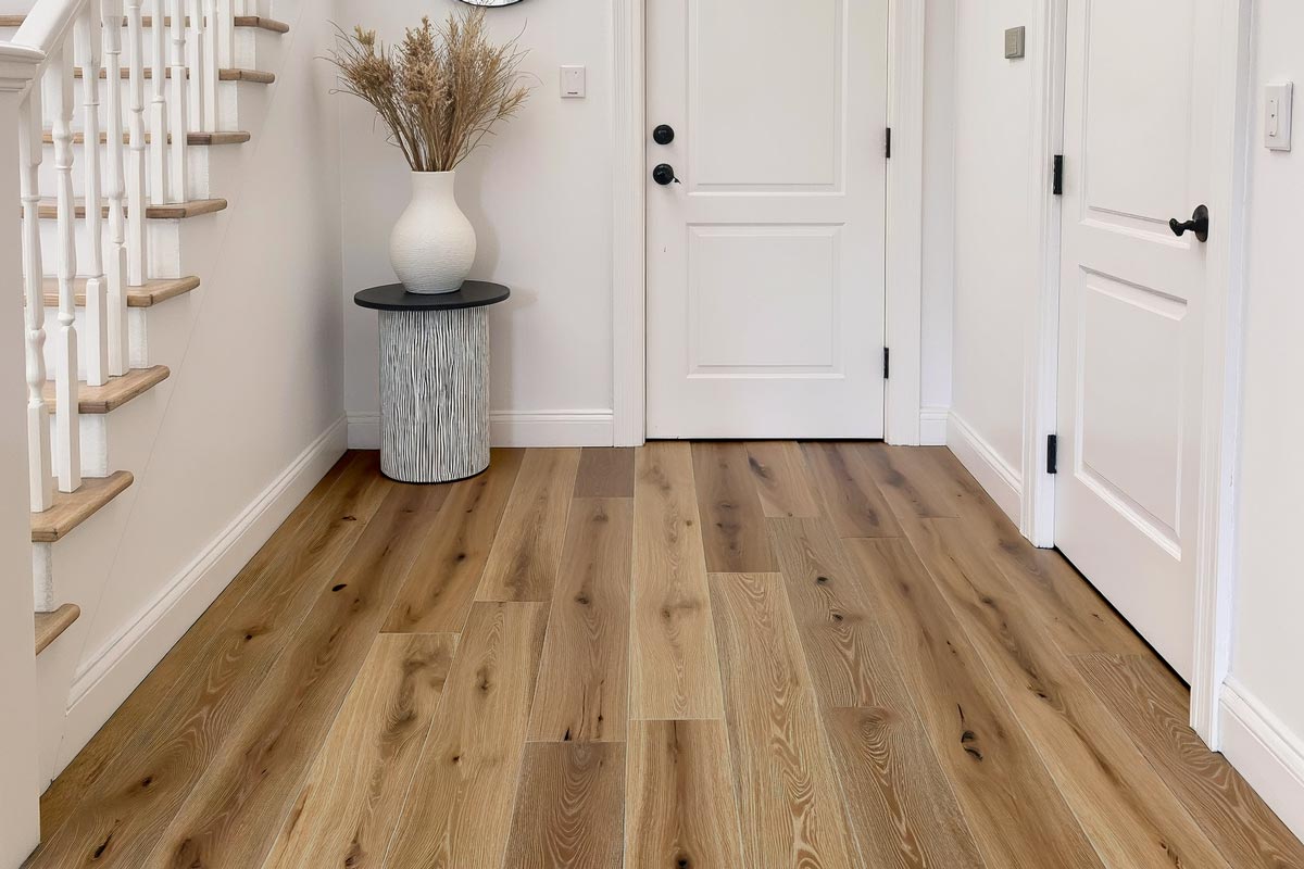 Galleria Professional Engineered European Rustic Oak Flooring 14mm x 190mm Stoney Grey Oiled